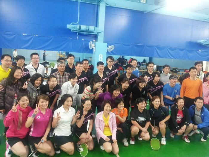此圖為羽樂隊與蓋強隊友誼賽之照片